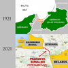 The Suwalki gap along the Polish-Lithuanian border constitutes a source of potential military conflict. 